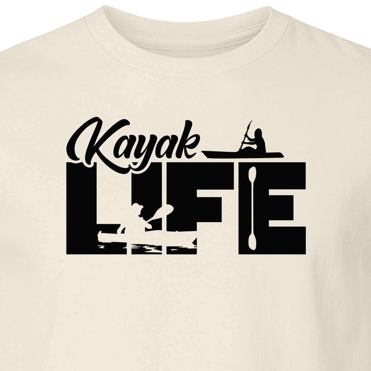 Kayak Life T-Shirt, Distressed Paddle Sport Graphic Tee for Kayakers and Outdoor Adventure Lovers