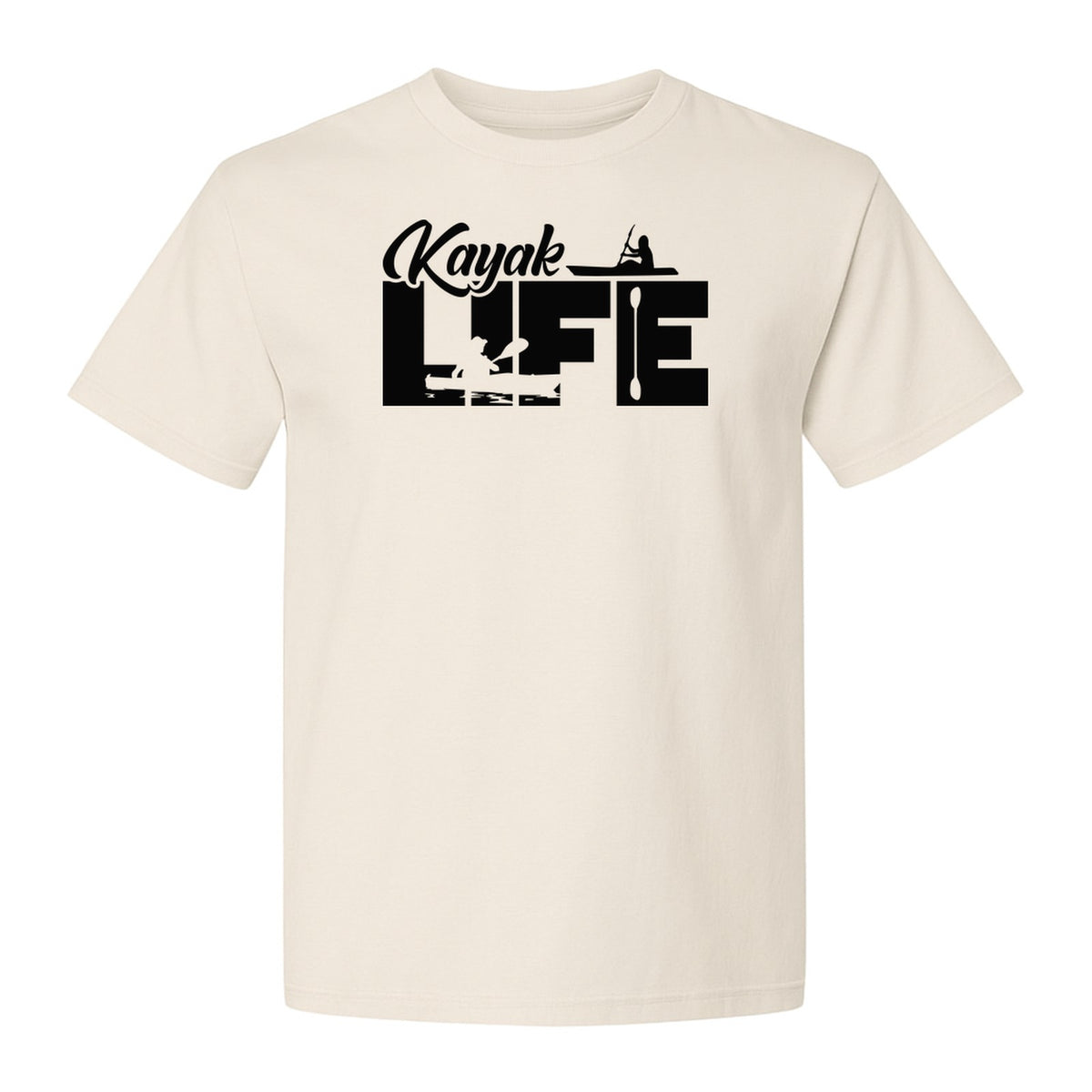 Kayak Life T-Shirt, Distressed Paddle Sport Graphic Tee for Kayakers and Outdoor Adventure Lovers