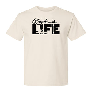 Kayak Life T-Shirt, Distressed Paddle Sport Graphic Tee for Kayakers and Outdoor Adventure Lovers