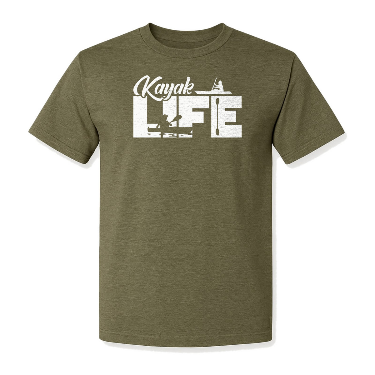 Kayak Life T-Shirt, Distressed Paddle Sport Graphic Tee for Kayakers and Outdoor Adventure Lovers