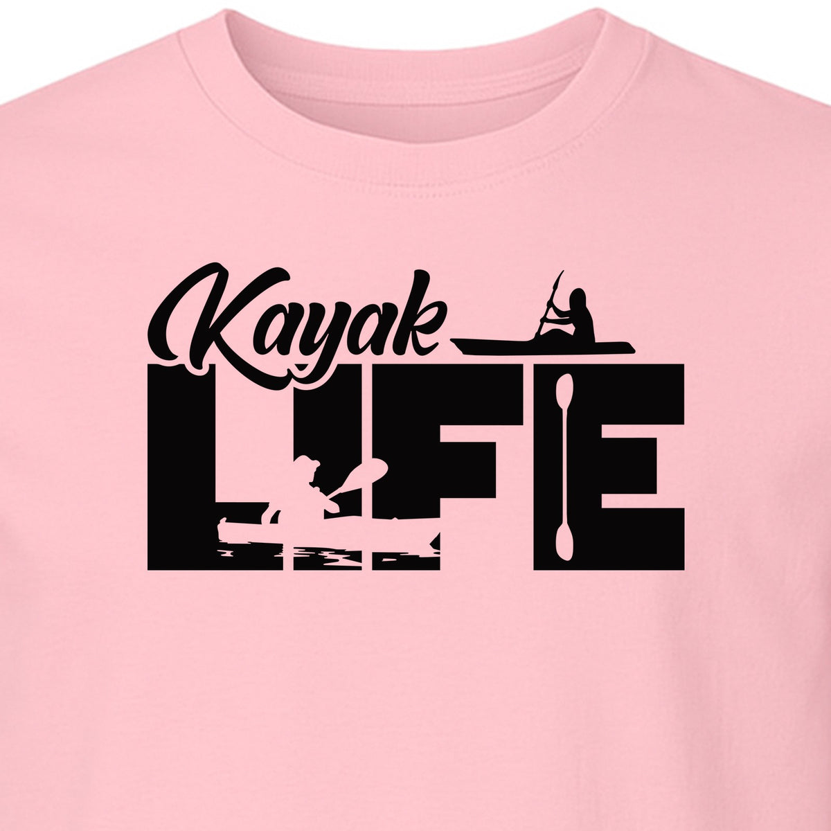 Kayak Life T-Shirt, Distressed Paddle Sport Graphic Tee for Kayakers and Outdoor Adventure Lovers