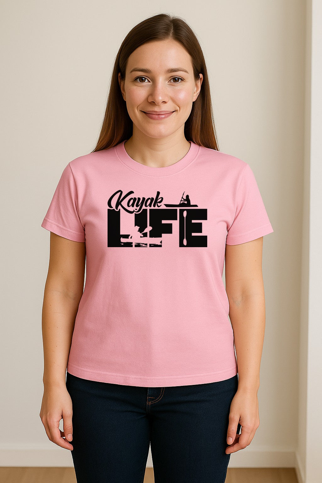 Kayak Life T-Shirt, Distressed Paddle Sport Graphic Tee for Kayakers and Outdoor Adventure Lovers