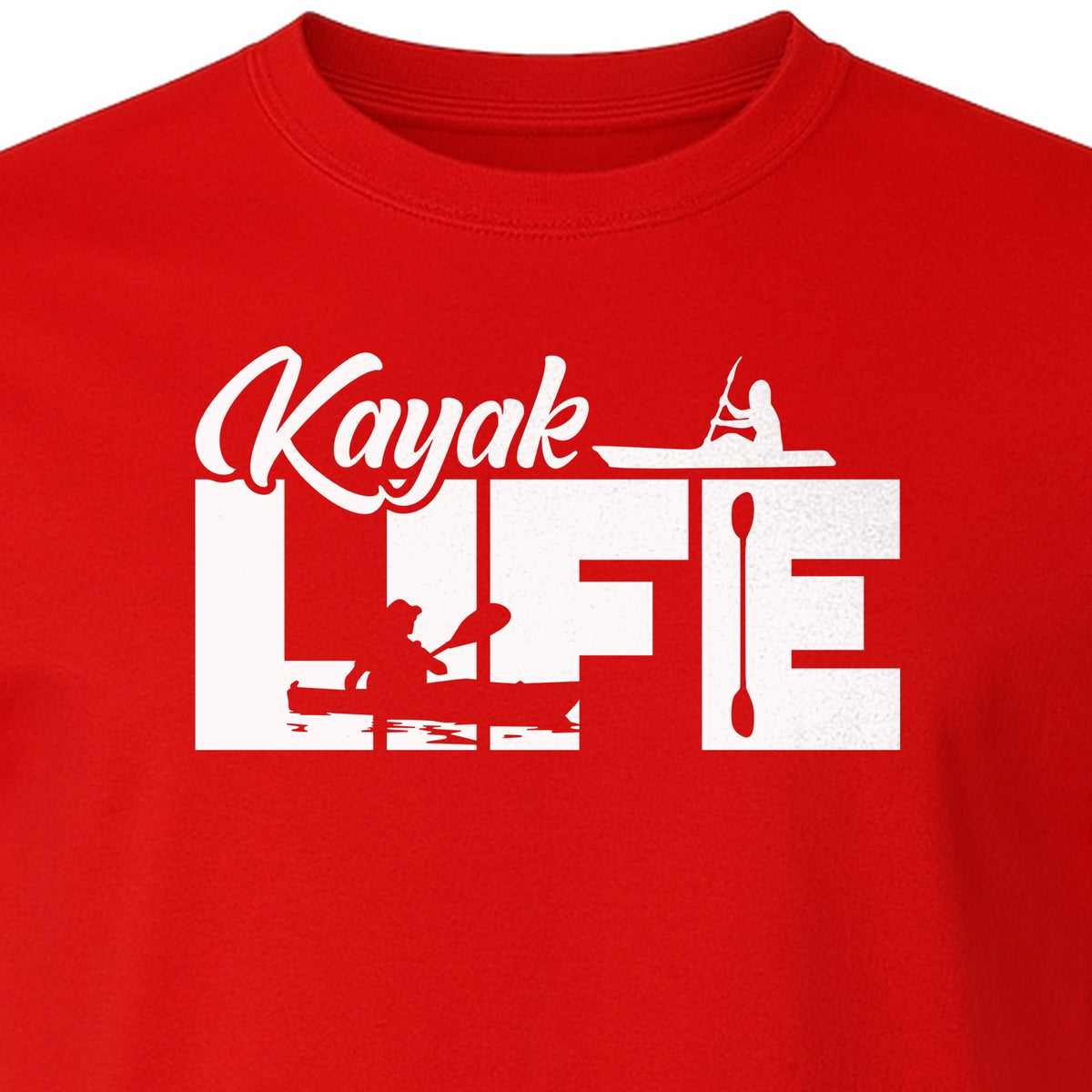 Kayak Life T-Shirt, Distressed Paddle Sport Graphic Tee for Kayakers and Outdoor Adventure Lovers