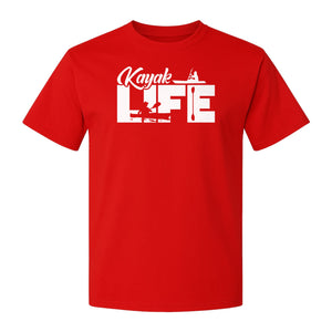 Kayak Life T-Shirt, Distressed Paddle Sport Graphic Tee for Kayakers and Outdoor Adventure Lovers