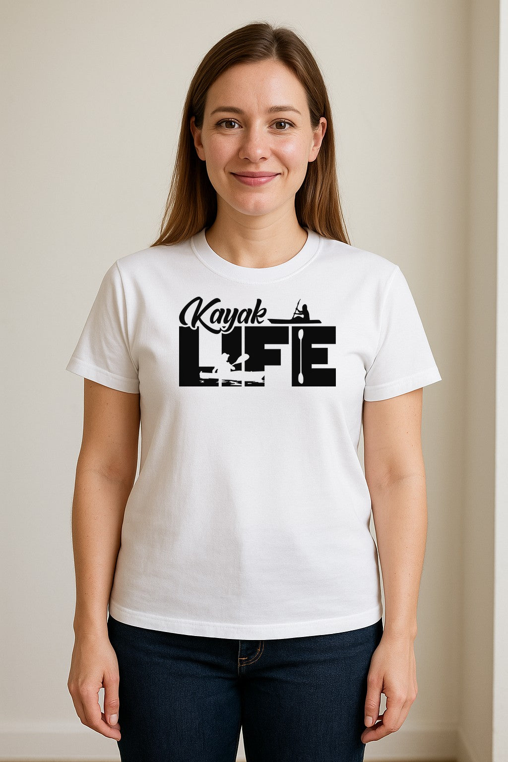 Kayak Life T-Shirt, Distressed Paddle Sport Graphic Tee for Kayakers and Outdoor Adventure Lovers