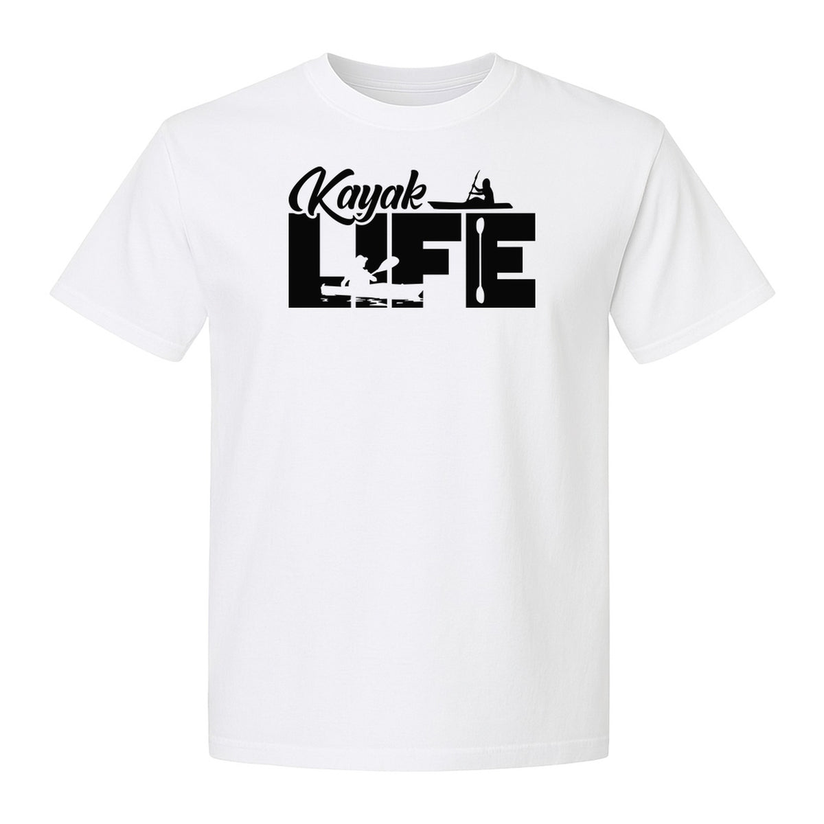 Kayak Life T-Shirt, Distressed Paddle Sport Graphic Tee for Kayakers and Outdoor Adventure Lovers