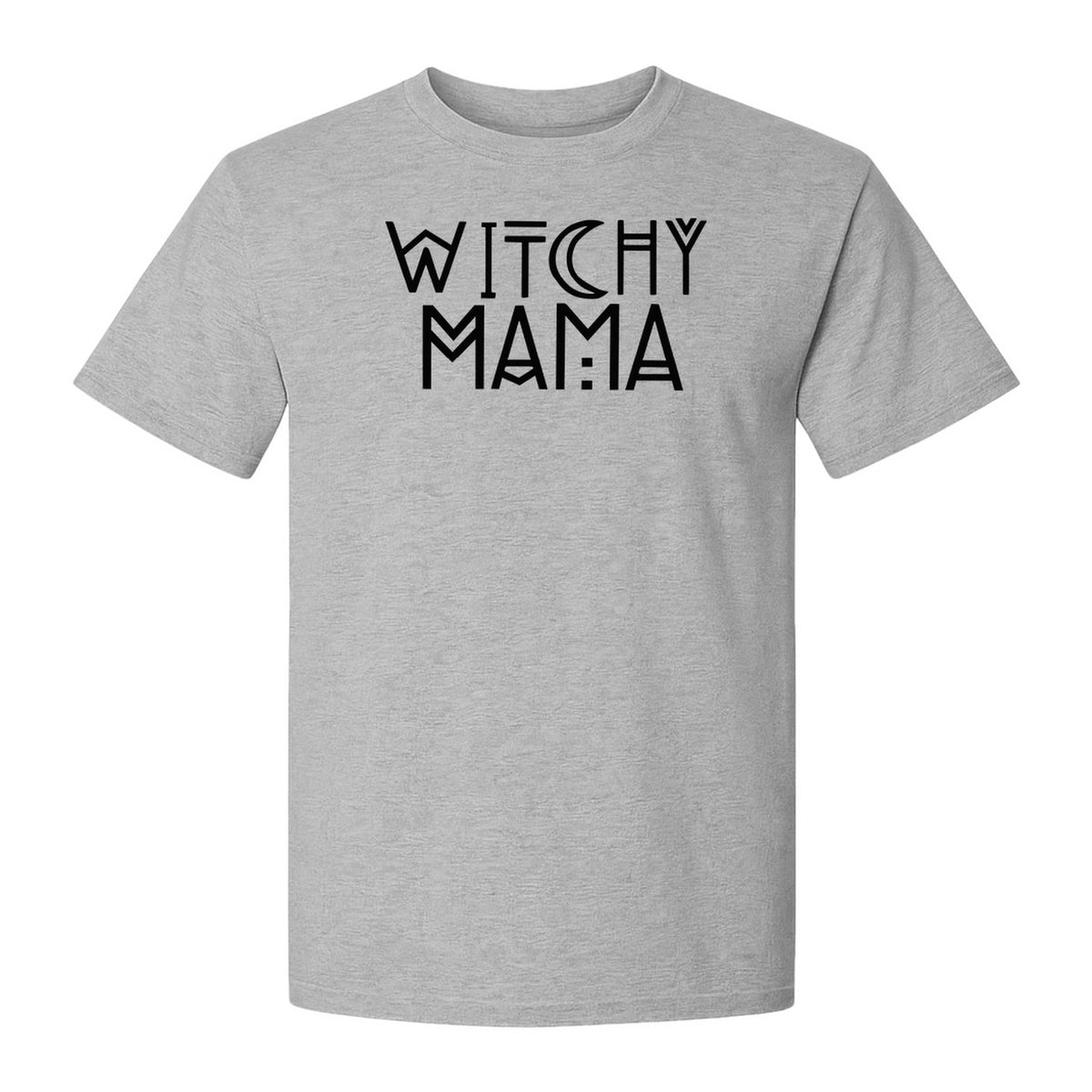 Witchy Mama T-Shirt, Crescent Moon Halloween Graphic for Moms and Spooky Season