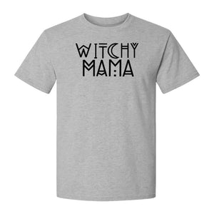 Witchy Mama T-Shirt, Crescent Moon Halloween Graphic for Moms and Spooky Season