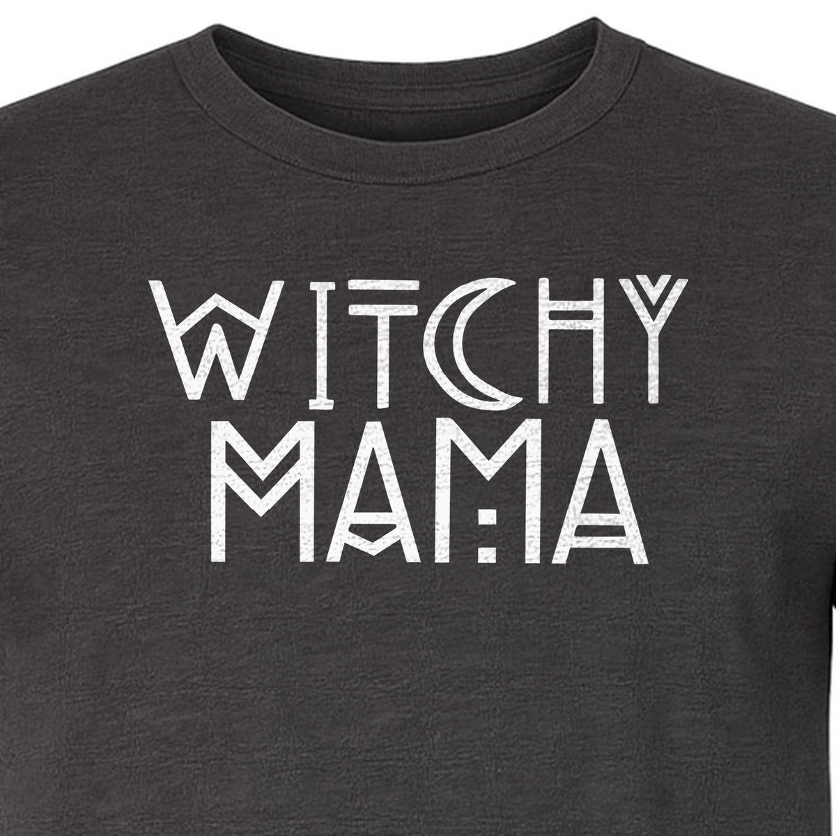 Witchy Mama T-Shirt, Crescent Moon Halloween Graphic for Moms and Spooky Season