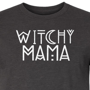 Witchy Mama T-Shirt, Crescent Moon Halloween Graphic for Moms and Spooky Season