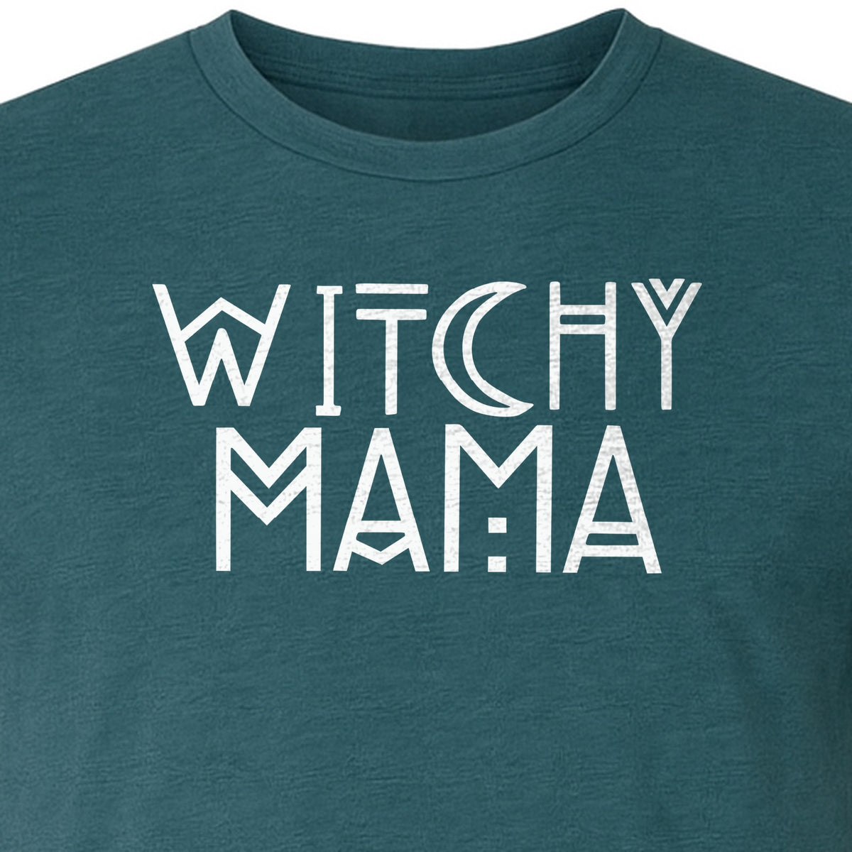 Witchy Mama T-Shirt, Crescent Moon Halloween Graphic for Moms and Spooky Season