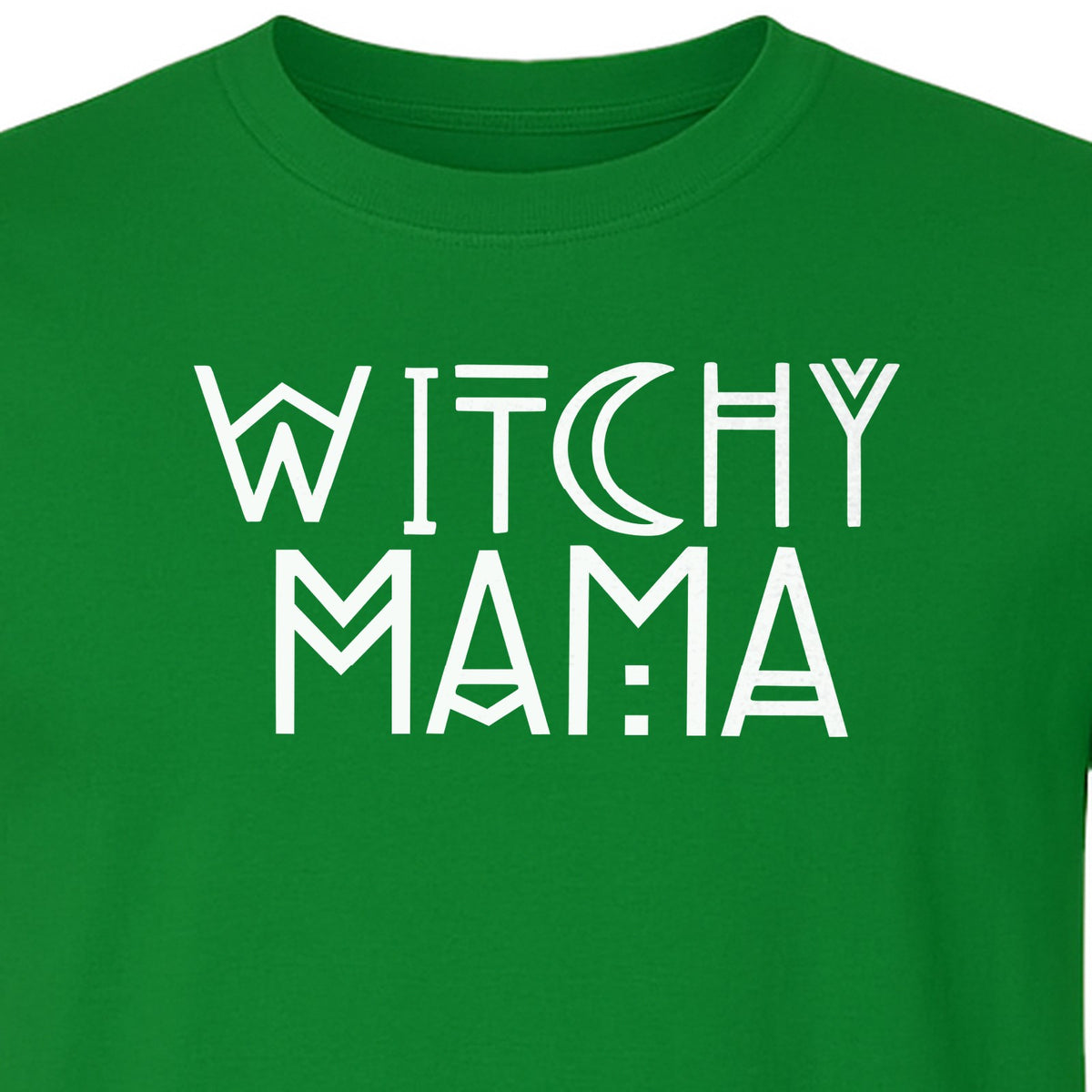 Witchy Mama T-Shirt, Crescent Moon Halloween Graphic for Moms and Spooky Season