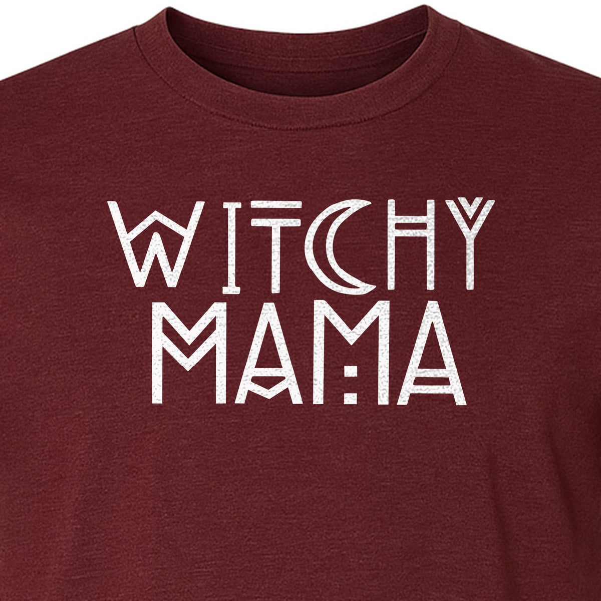 Witchy Mama T-Shirt, Crescent Moon Halloween Graphic for Moms and Spooky Season