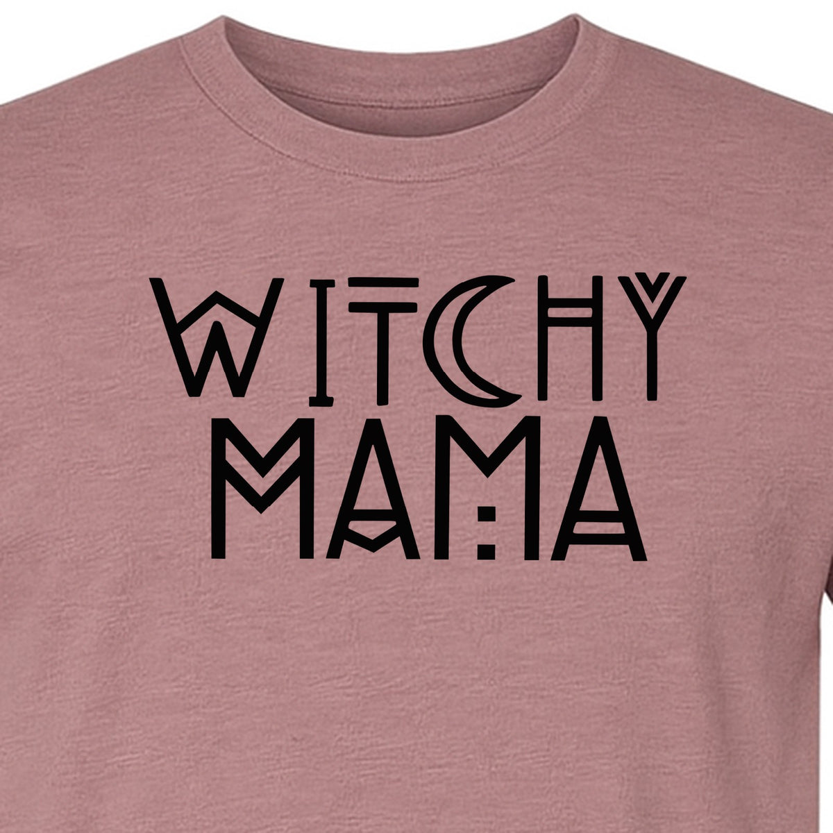 Witchy Mama T-Shirt, Crescent Moon Halloween Graphic for Moms and Spooky Season