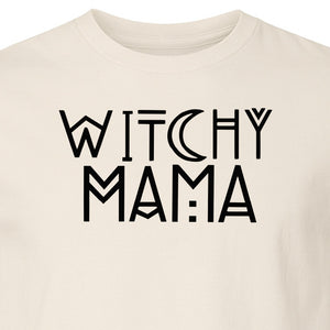 Witchy Mama T-Shirt, Crescent Moon Halloween Graphic for Moms and Spooky Season
