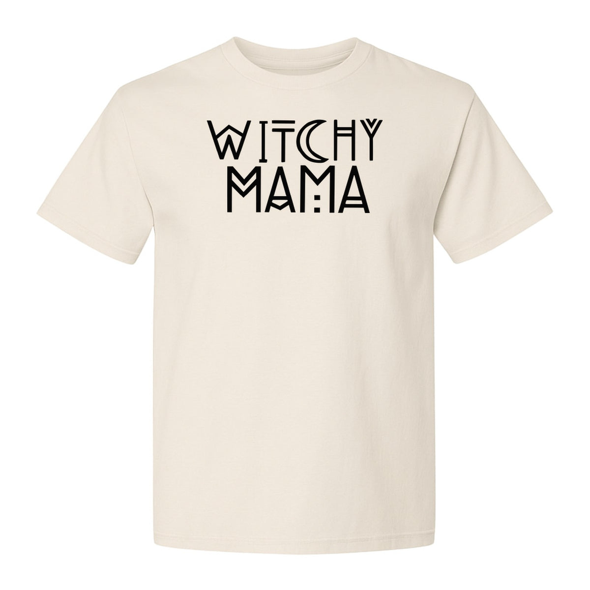 Witchy Mama T-Shirt, Crescent Moon Halloween Graphic for Moms and Spooky Season