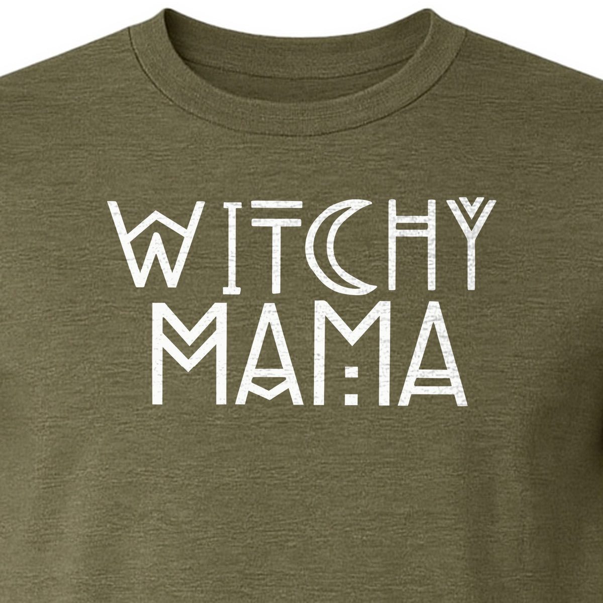Witchy Mama T-Shirt, Crescent Moon Halloween Graphic for Moms and Spooky Season