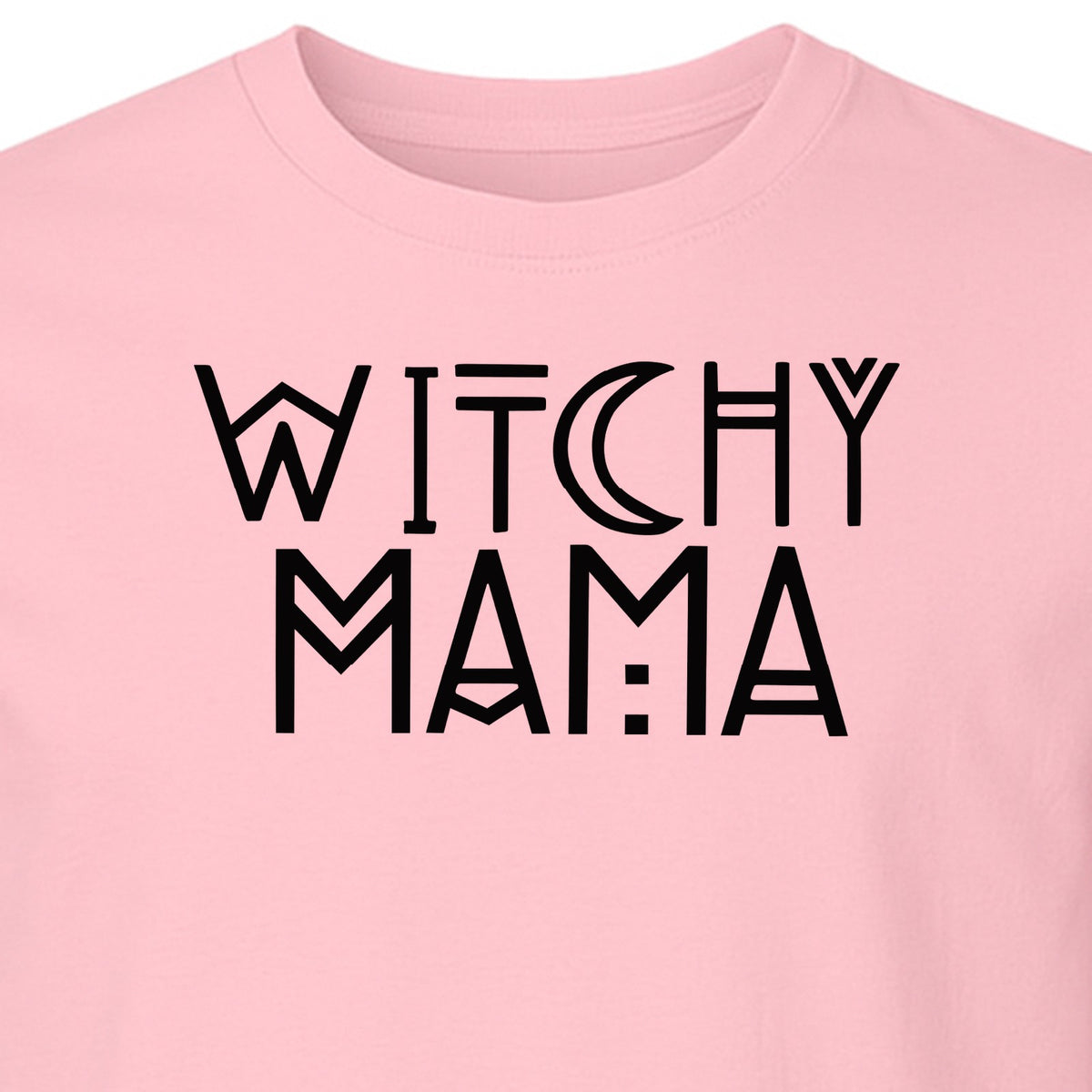 Witchy Mama T-Shirt, Crescent Moon Halloween Graphic for Moms and Spooky Season