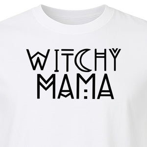 Witchy Mama T-Shirt, Crescent Moon Halloween Graphic for Moms and Spooky Season