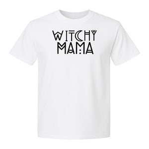 Witchy Mama T-Shirt, Crescent Moon Halloween Graphic for Moms and Spooky Season