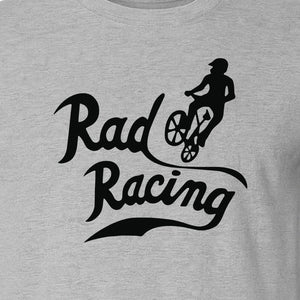 BMX T-Shirt, Rad Racing Script Graphic for Bicycle Riders and Retro Cycling Fans
