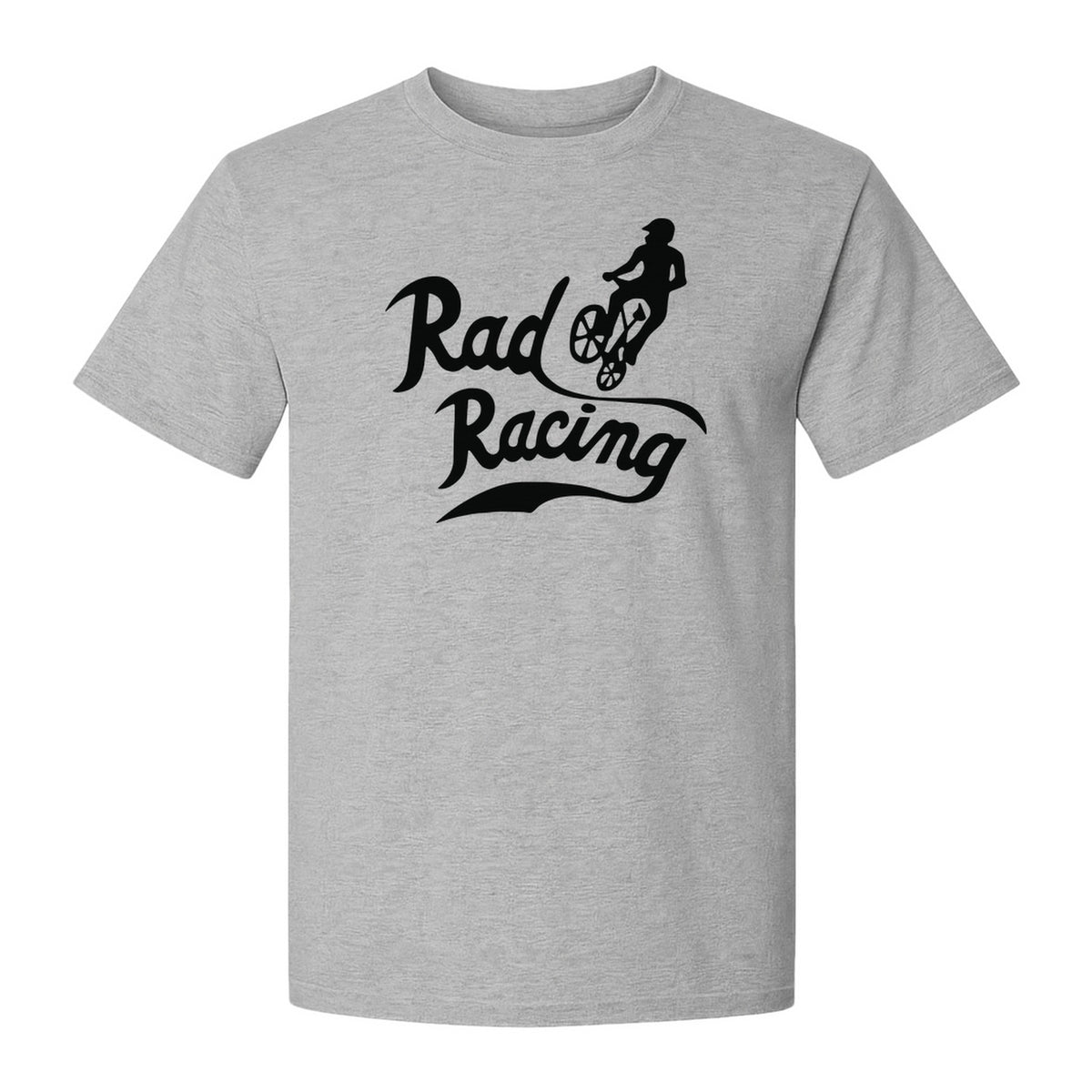 BMX T-Shirt, Rad Racing Script Graphic for Bicycle Riders and Retro Cycling Fans