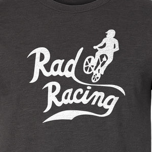 BMX T-Shirt, Rad Racing Script Graphic for Bicycle Riders and Retro Cycling Fans