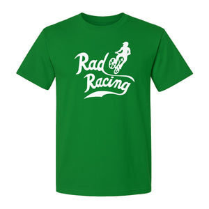 BMX T-Shirt, Rad Racing Script Graphic for Bicycle Riders and Retro Cycling Fans