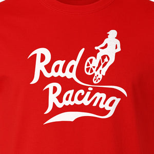 BMX T-Shirt, Rad Racing Script Graphic for Bicycle Riders and Retro Cycling Fans