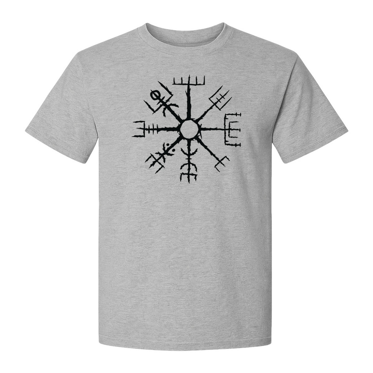 Vegvisir T-Shirt, Icelandic Runic Compass Design for Nordic Mythology Fans