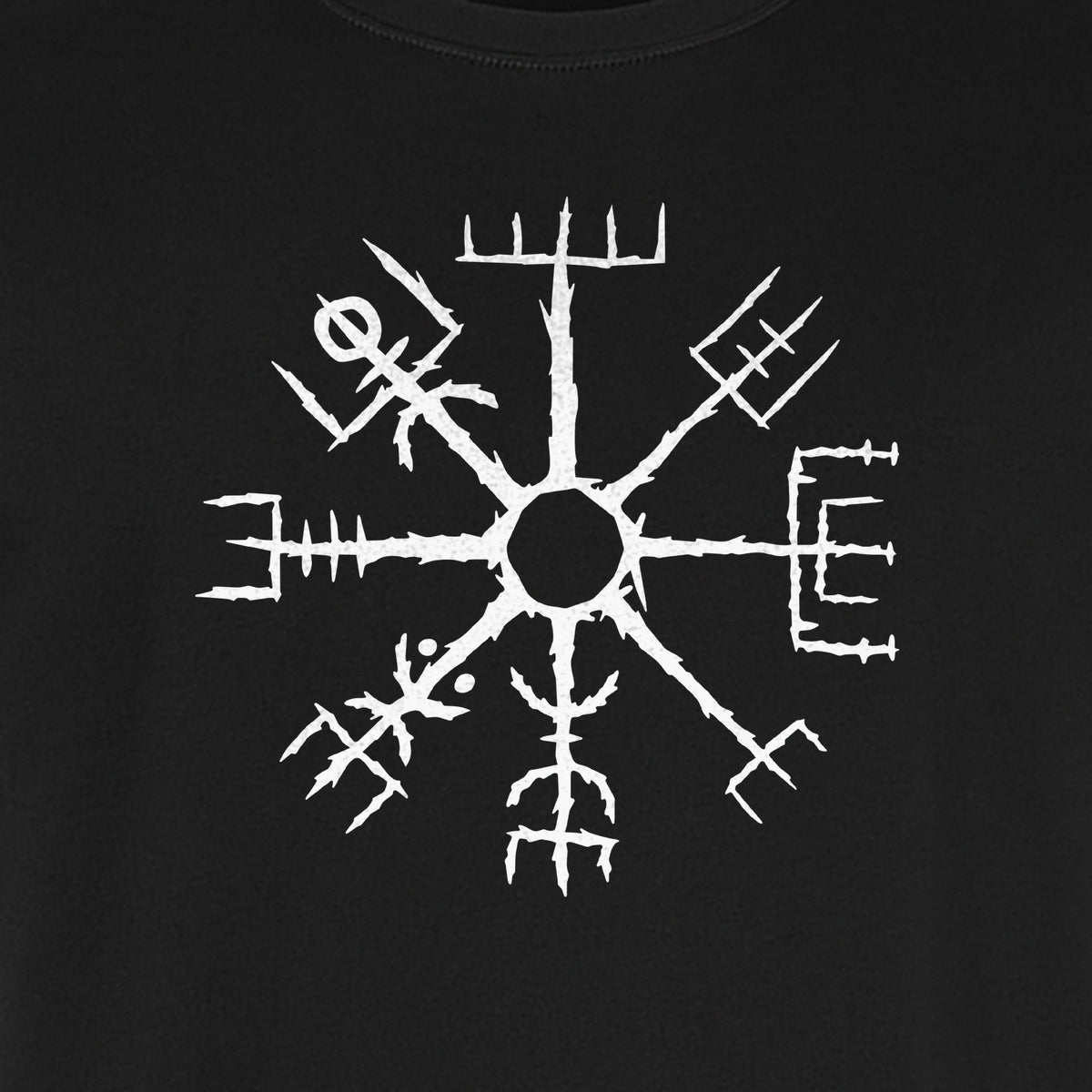 Vegvisir T-Shirt, Icelandic Runic Compass Design for Nordic Mythology Fans