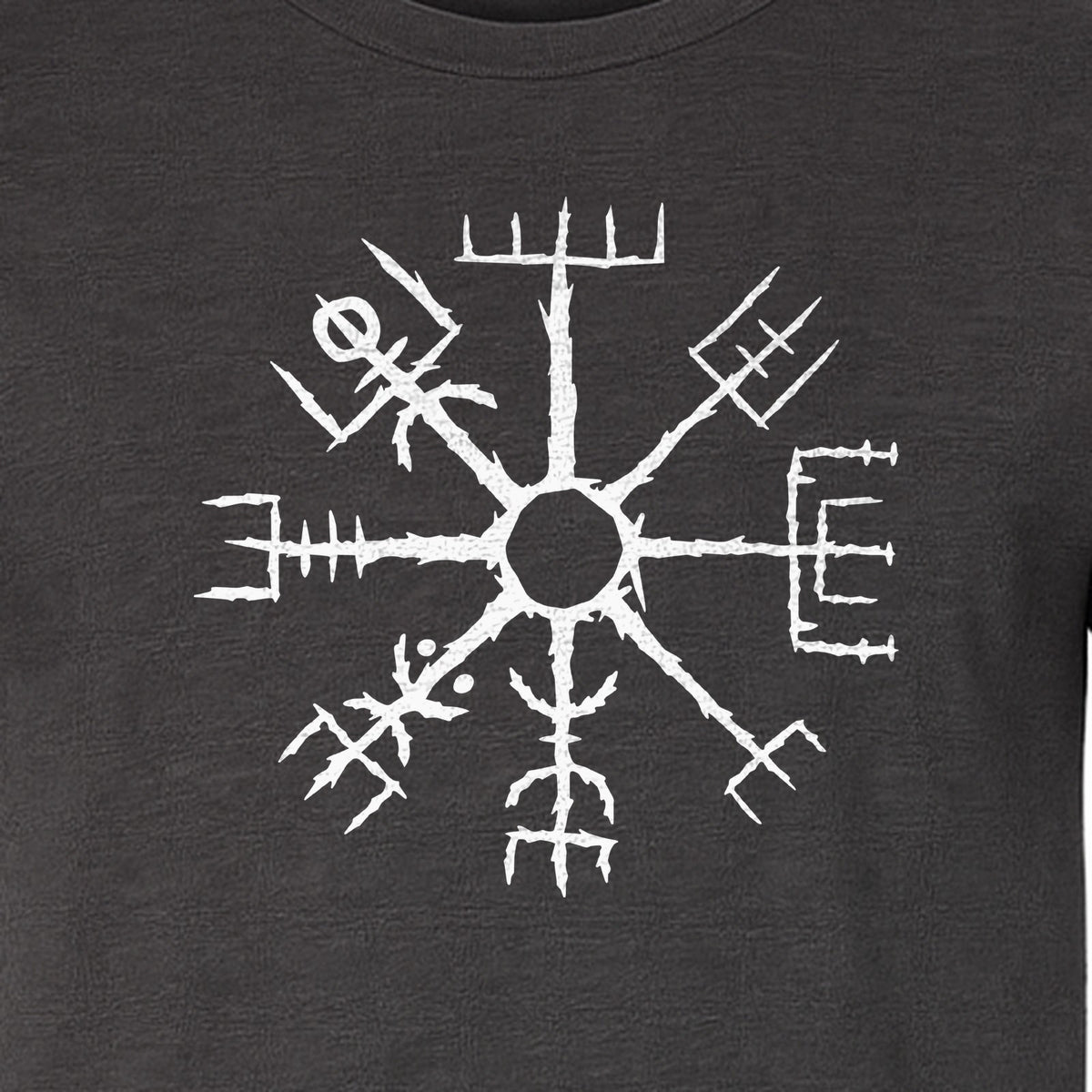 Vegvisir T-Shirt, Icelandic Runic Compass Design for Nordic Mythology Fans