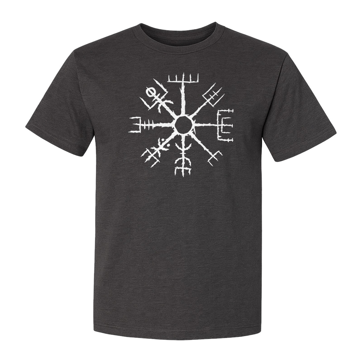Vegvisir T-Shirt, Icelandic Runic Compass Design for Nordic Mythology Fans