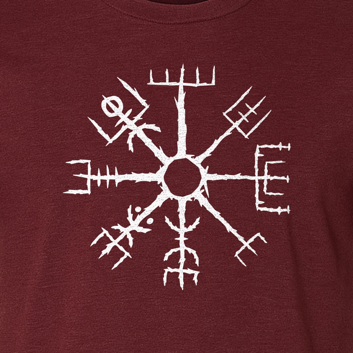 Vegvisir T-Shirt, Icelandic Runic Compass Design for Nordic Mythology Fans