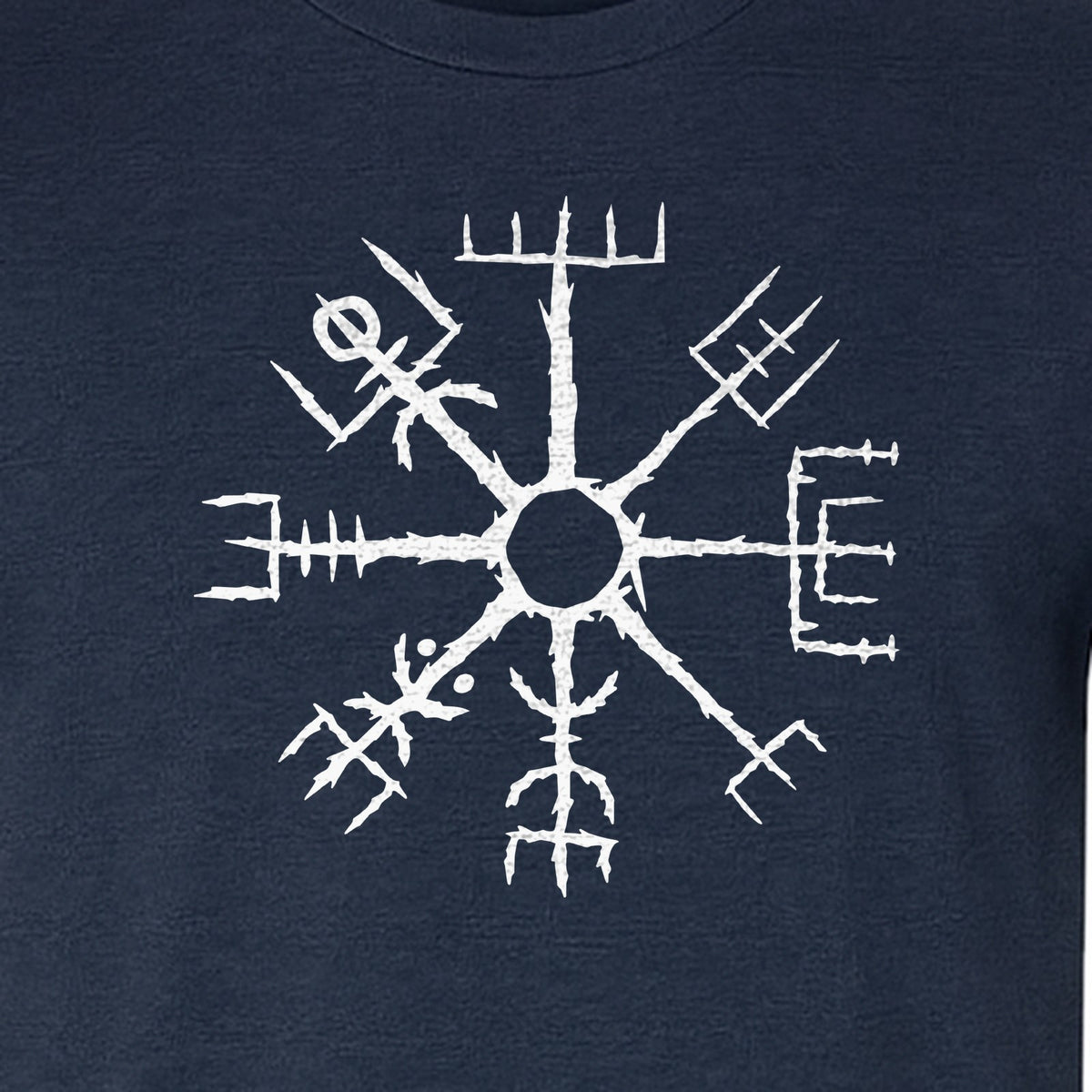 Vegvisir T-Shirt, Icelandic Runic Compass Design for Nordic Mythology Fans