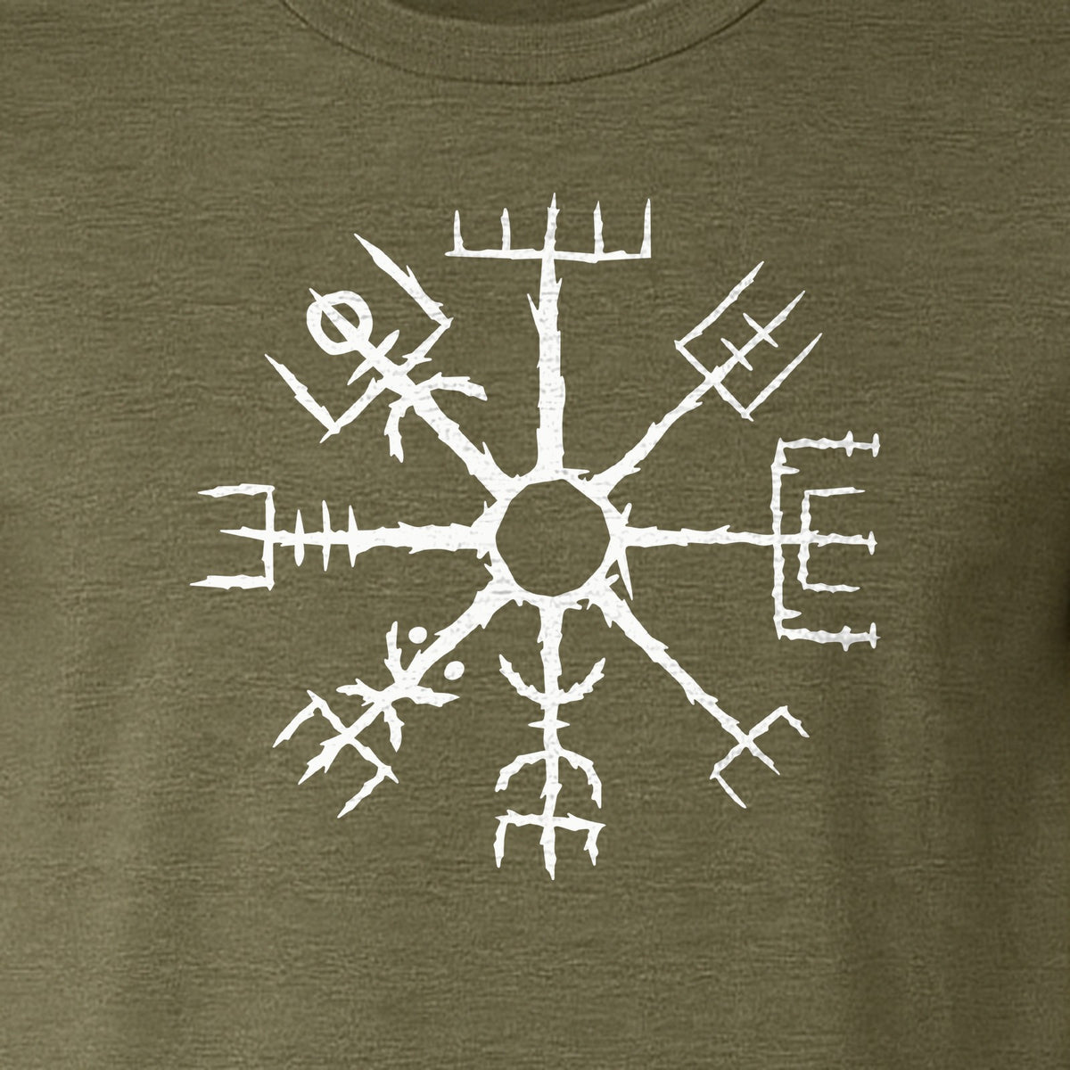 Vegvisir T-Shirt, Icelandic Runic Compass Design for Nordic Mythology Fans