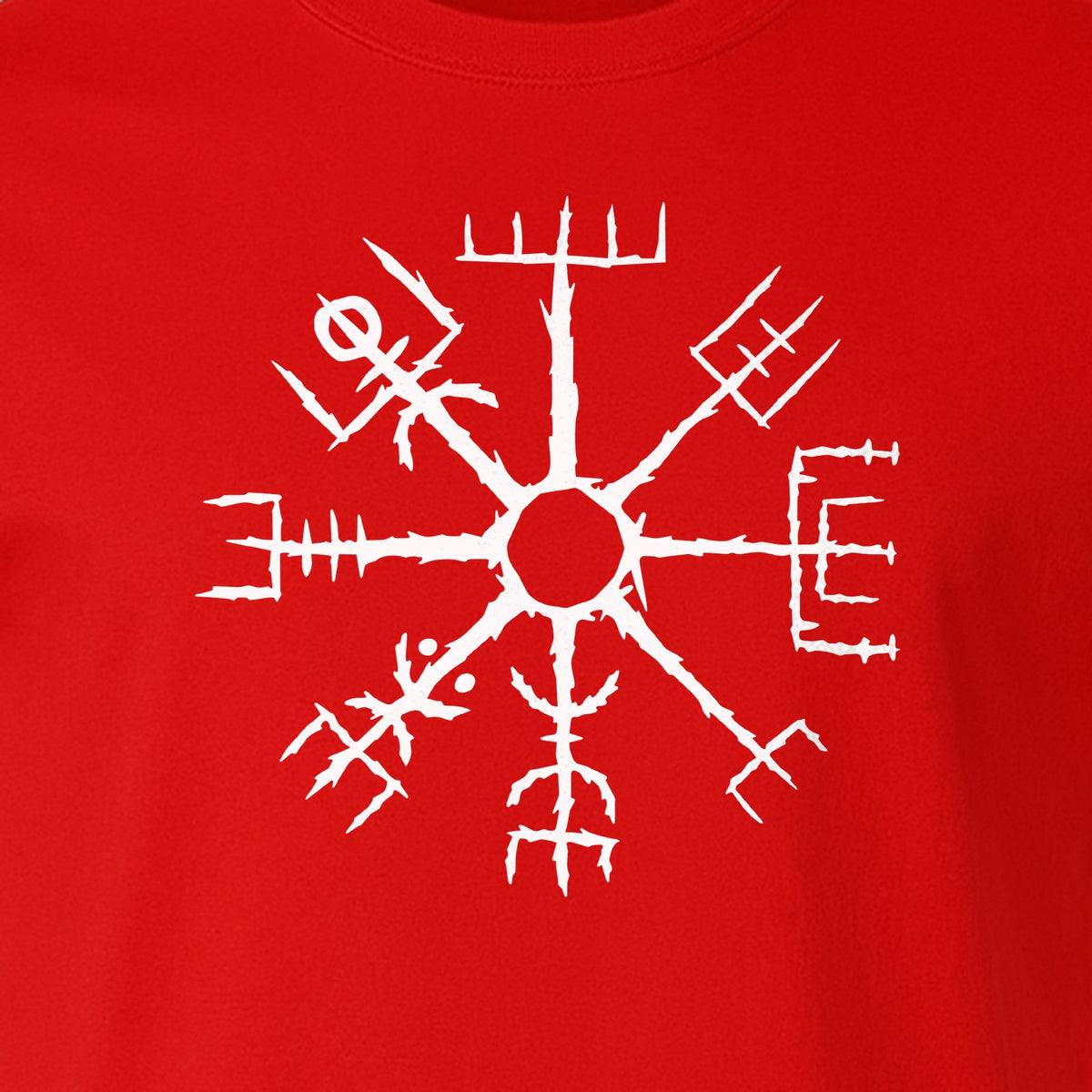 Vegvisir T-Shirt, Icelandic Runic Compass Design for Nordic Mythology Fans