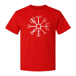 Vegvisir T-Shirt, Icelandic Runic Compass Design for Nordic Mythology Fans
