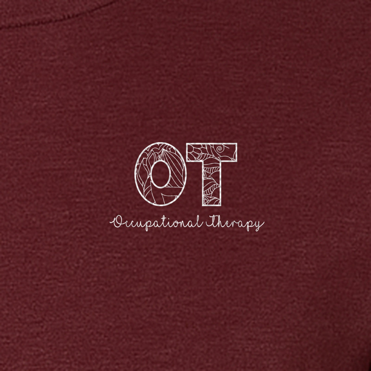 Occupational Therapy T-Shirt, OT Pocket Print with Line Art Lettering for Therapists and Students
