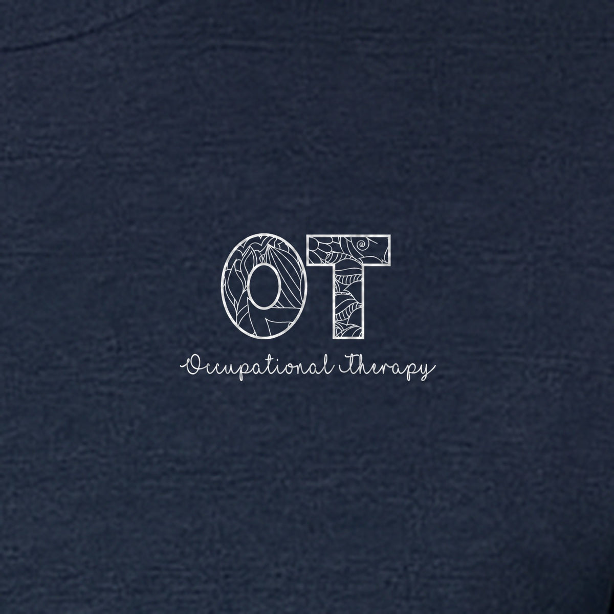 Occupational Therapy T-Shirt, OT Pocket Print with Line Art Lettering for Therapists and Students