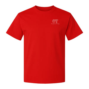 Occupational Therapy T-Shirt, OT Pocket Print with Line Art Lettering for Therapists and Students