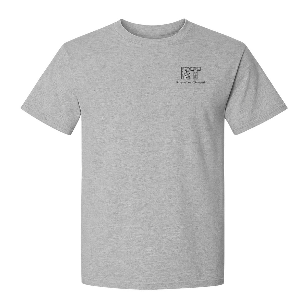 Respiratory Therapist T-Shirt, RT Pocket Print for Lung Care Professionals, Graduates and Coworkers