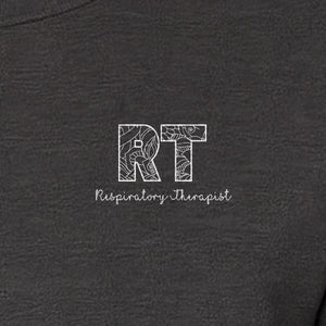 Respiratory Therapist T-Shirt, RT Pocket Print for Lung Care Professionals, Graduates and Coworkers