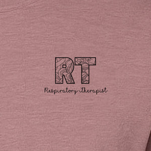 Respiratory Therapist T-Shirt, RT Pocket Print for Lung Care Professionals, Graduates and Coworkers
