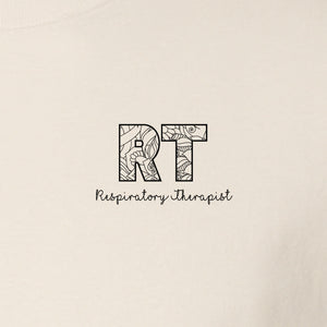 Respiratory Therapist T-Shirt, RT Pocket Print for Lung Care Professionals, Graduates and Coworkers