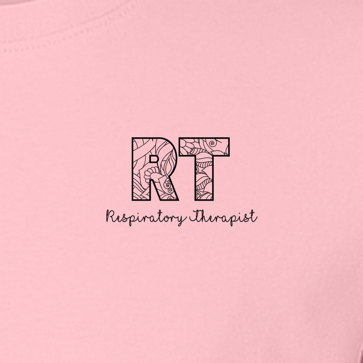 Respiratory Therapist T-Shirt, RT Pocket Print for Lung Care Professionals, Graduates and Coworkers