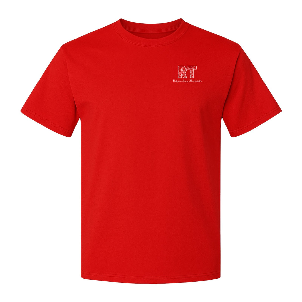 Respiratory Therapist T-Shirt, RT Pocket Print for Lung Care Professionals, Graduates and Coworkers