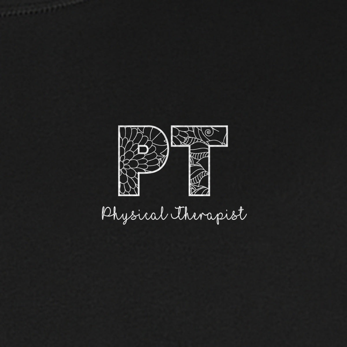 Physical Therapist T-Shirt, Floral PT Pocket Design for Therapy Professionals and Graduation Gifts