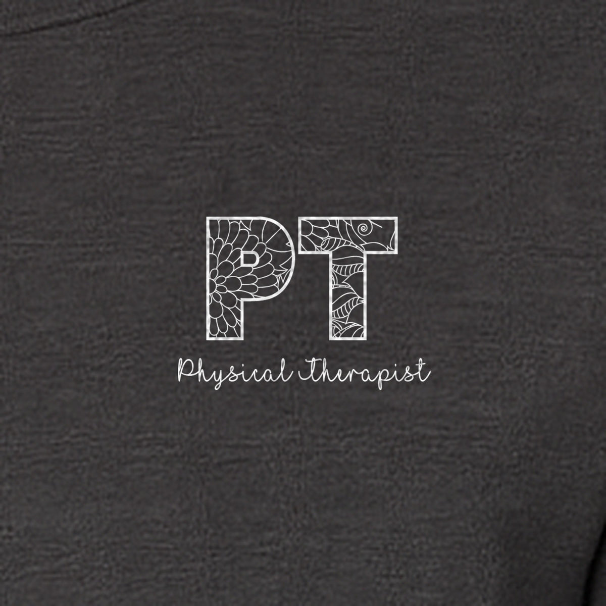 Physical Therapist T-Shirt, Floral PT Pocket Design for Therapy Professionals and Graduation Gifts