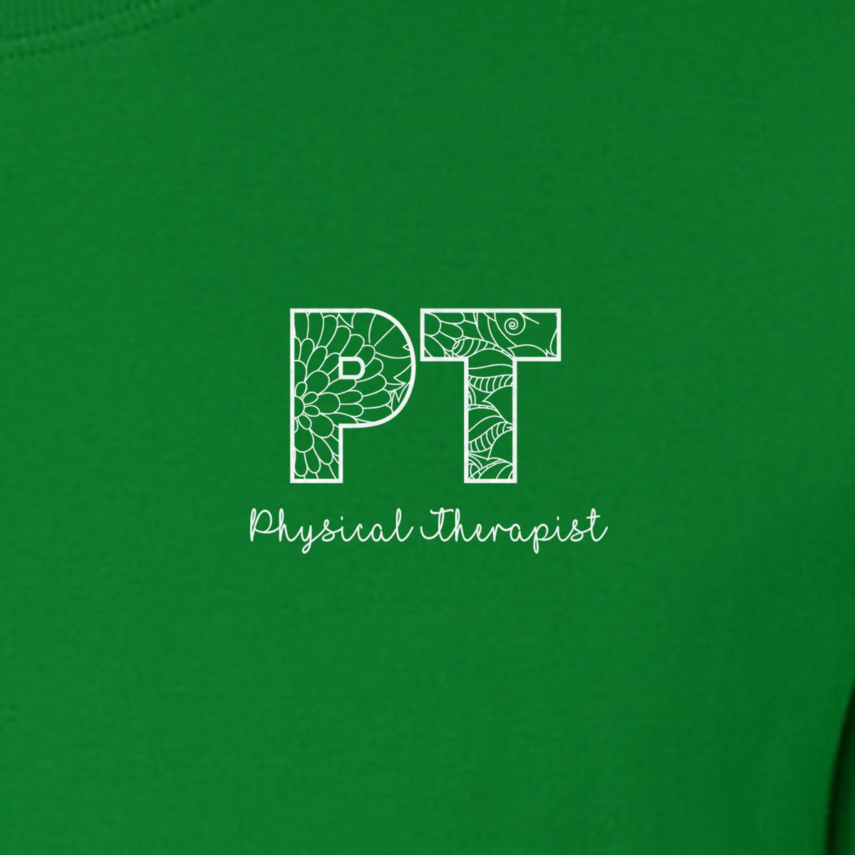 Physical Therapist T-Shirt, Floral PT Pocket Design for Therapy Professionals and Graduation Gifts